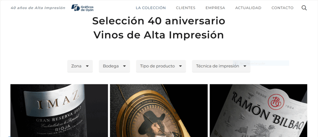 Selección etiquetas 40 aniversario web graficosdeoyon.com