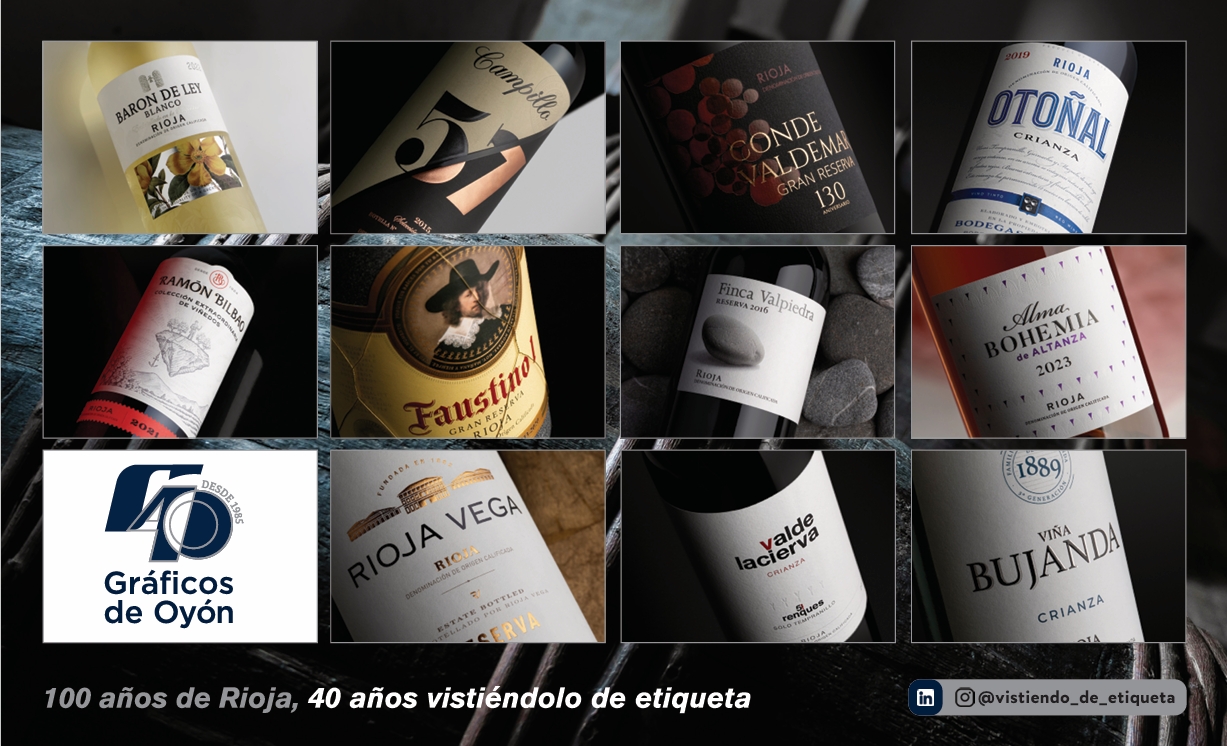 Cartel 40 aniversario Gráficos de Oyón