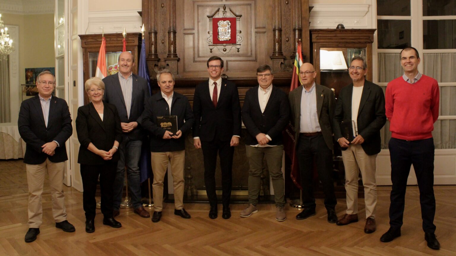 Foto de grupo del acto del 40 aniversario de Gráficos de Oyón en Madrid